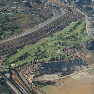 Hansen Dam GC: Aerial view