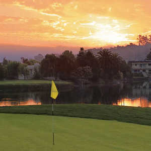 Peacock Gap CC: Sunset over the clubhouse