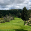 A view of a tee at Apple Mountain Golf Resort.