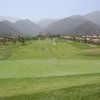 Looking back at the tee zone from the 10th green at Glen Ivy Golf Club