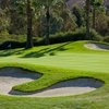 Bunkers guarding green at Talega Golf Club