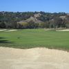 Remodeled fairway and greenside bunkers at No. 6 add character to the sixth hole at Peacock Gap Golf Club.