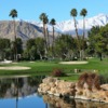 A view of a hole with water and bunkers coming into play at Springs Club.