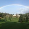 A view of the rainbow over Saratoga Country Club.