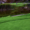 A view of a green with water coming into play at Chula Vista Golf Course.