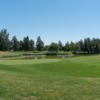 A sunny day view of a hole at Bartley Cavanaugh Golf Course.