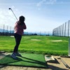 A view of the driving range from The First Tee of Monterey County.
