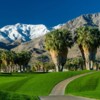 A view of a tee at Indian Canyons Golf Resort.