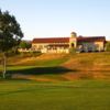 A view of the clubhouse and a green from Poppy Ridge GC.