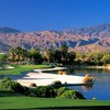 A view of the 17th green at Desert Willow Golf Resort - Firecliff Course