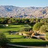 A view of green #5 at Mountain View Course from Desert Willow Golf Resort