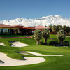 A view of the clubhouse at Firecliff Course from Desert Willow Golf Resort