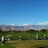 A view of the driving range at Firecliff Course from Desert Willow Golf Resort