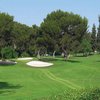 A view of green protected by bunkers at Lakeside Golf Club