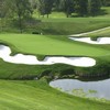 A view of green #16 flanked by bunkers (courtesy of Hacienda Golf Club)