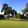 A view of green with narrow path on the right at Indian Creek Country Club