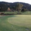 A view of green with bridge on the left side at Soule Park Golf Club