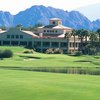 A view of the clubhouse at Desert Falls Country Club