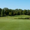 A view of green with water coming into play at Teal Bend Golf Club