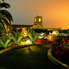 A beautiful dusk view of the clubhouse at Montecito Country Club