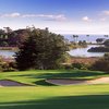 A view of green protected by bunkers at Montecito Country Club