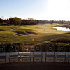 A sunny view of green with water coming into play at Brookside Country Club