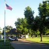 A view of the clubhouse at Swenson Park Golf Course