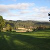 A view from the 18th hole at Lake Chabot Golf Course