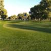 A view of the 9th green at Desert Aire Golf Course