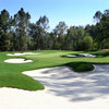 A view of hole #1 at Zaharias Course from Industry Hills Golf Club at Pacific Palms Resort