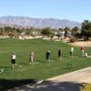 A view of the driving range tees from The Springs at Borrego