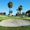 View of a bunkered hole at Colina Park Golf Course