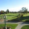 View from the balcony overlooking the range and 1st tee