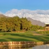 A view over the water of a green from the Club at Morningside.