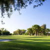 A view of a hole protected by a bunker from 3 Par at Four Points