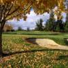 A fall view of a green at Round Hill Golf & Country Club