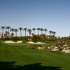 The par-4 18th hole on the Players Course at Indian Wells Golf Resort plays 491 yards from the championship tees