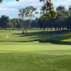A sunny day view of hole #1 at El Dorado Park Golf Club.