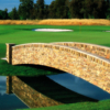 A view over a bridge at Valley Hi Country Club