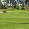 A view of a hole protected by bunkers at Arcade Creek from Haggin Oaks Golf Course