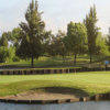 View of an island green at Bartley Cavanaugh Golf Course 