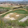 A view of the 1st green from hole #2 tee box at Champions Club At The Retreat
