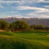 A view of green with bunkers on the right at Desert Dunes Golf Course