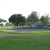 A view of a bunker at Meadowlark Golf Course.