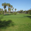 A view from behind the 12th green at Rancho San Joaquin Golf Course