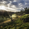 A view of a fairway at Los Angeles Country Club