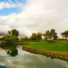 A view of the 8th hole at Pete Dye Resort Course from Westin Rancho Mirage Golf Resort & Spa