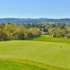 A view of a green from Healdsburg Golf Club at Tayman Park