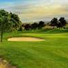 A view of bunkers and green in background at The Lincoln Hills Golf Club