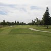 A view from Madera Municipal Golf Course with narrow road on the right